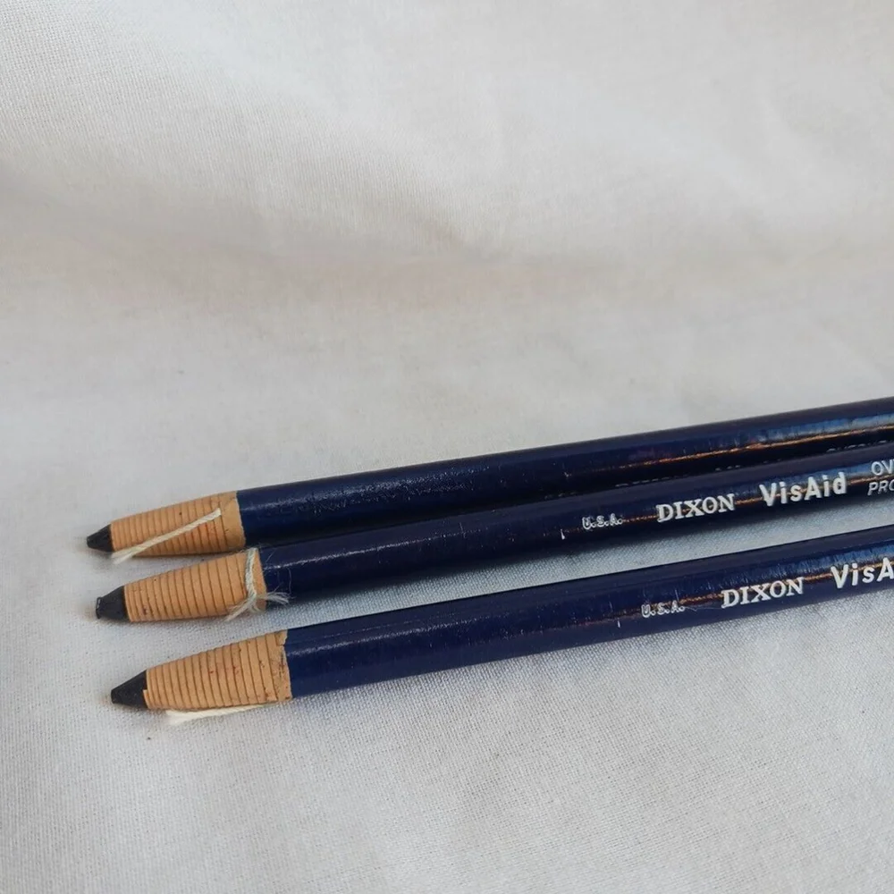 Vintage Dixon VisAid Blue Overhead Projection Markers Set